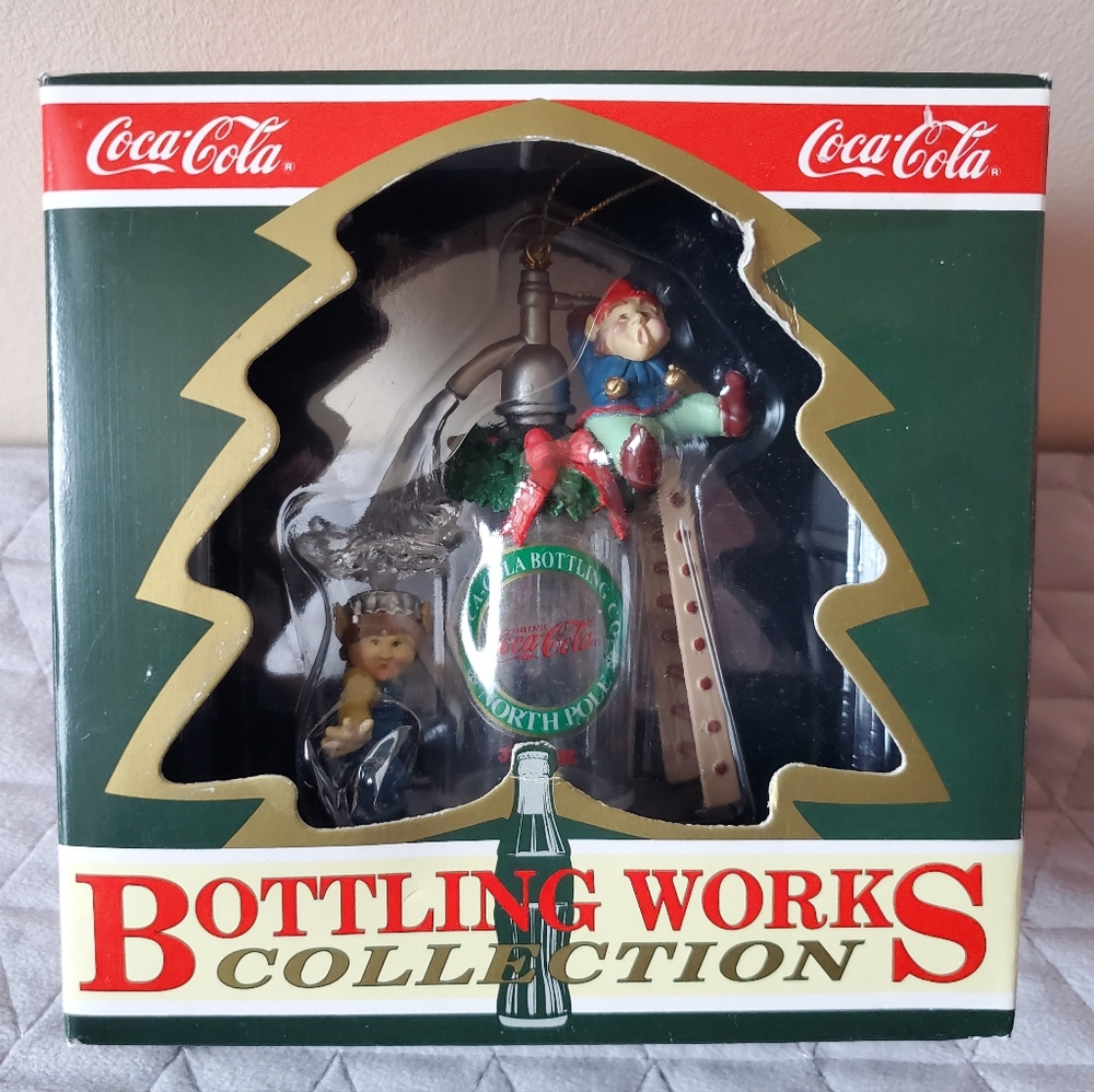 Coca cola ornaments vintage bottling works